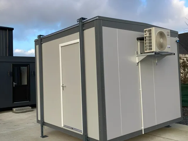 10FT × 10FT Jackleg Cabin (Site Cabin with A/C) — Portable Office or Accommodation