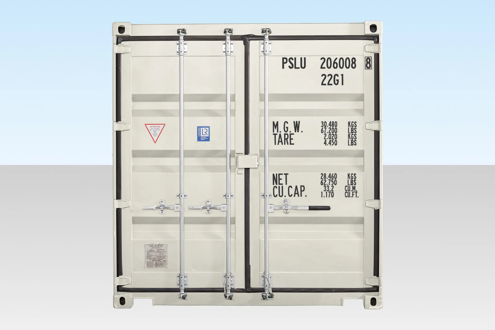 20Ft Shipping Container (One Trip) – White - Image 5