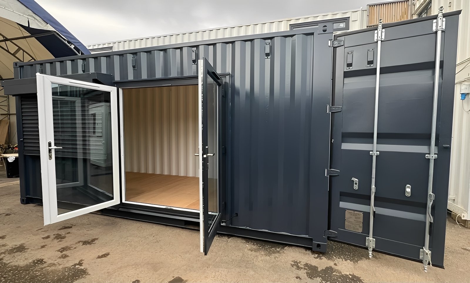 20ft x 8ft Custom Shipping Container Conversion – Portable Building - Image 11