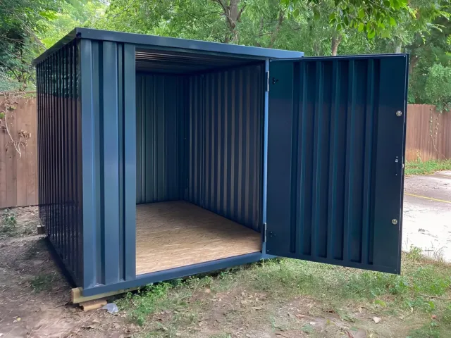 4m x 2.1m Powder Coated Flat Packed Store