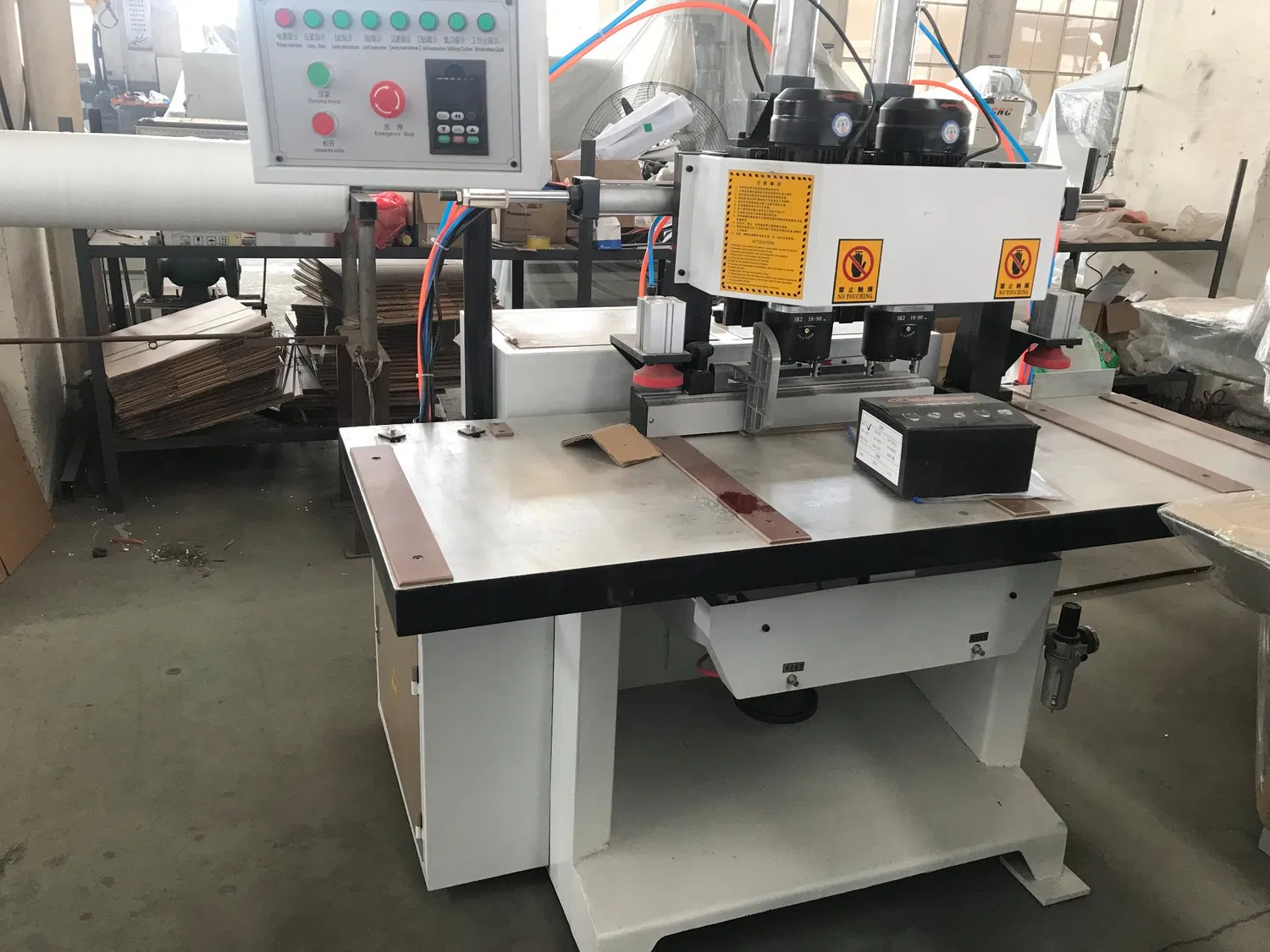 Double Head Door Lock Mortising Machine for Wood Doors