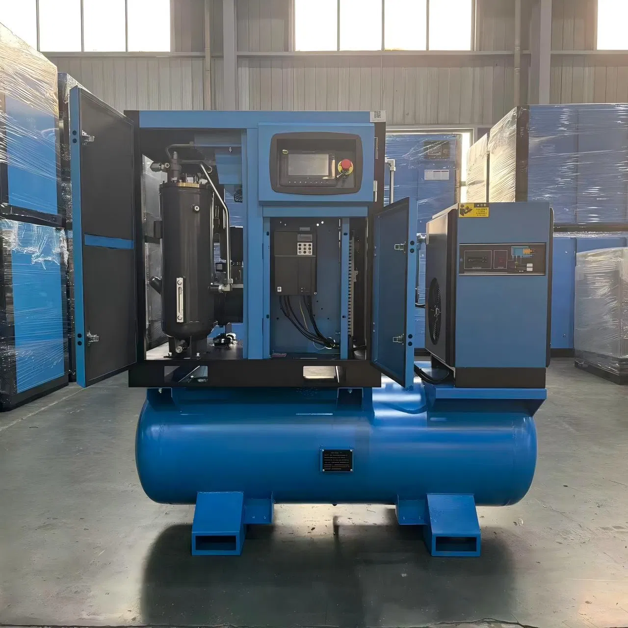 High Pressure 20bar Integrated Screw Air Compressor for Laser Cutting